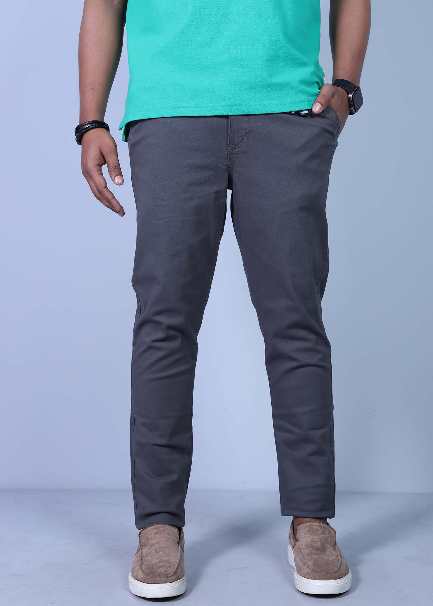 parla i chino pant stone color half front view