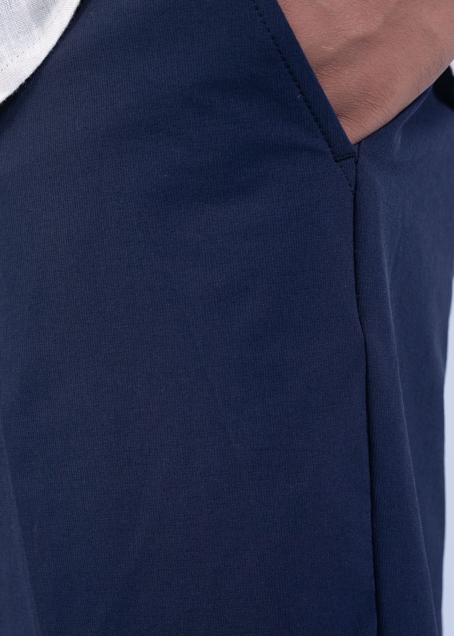 santiago chino pant navy color close front view