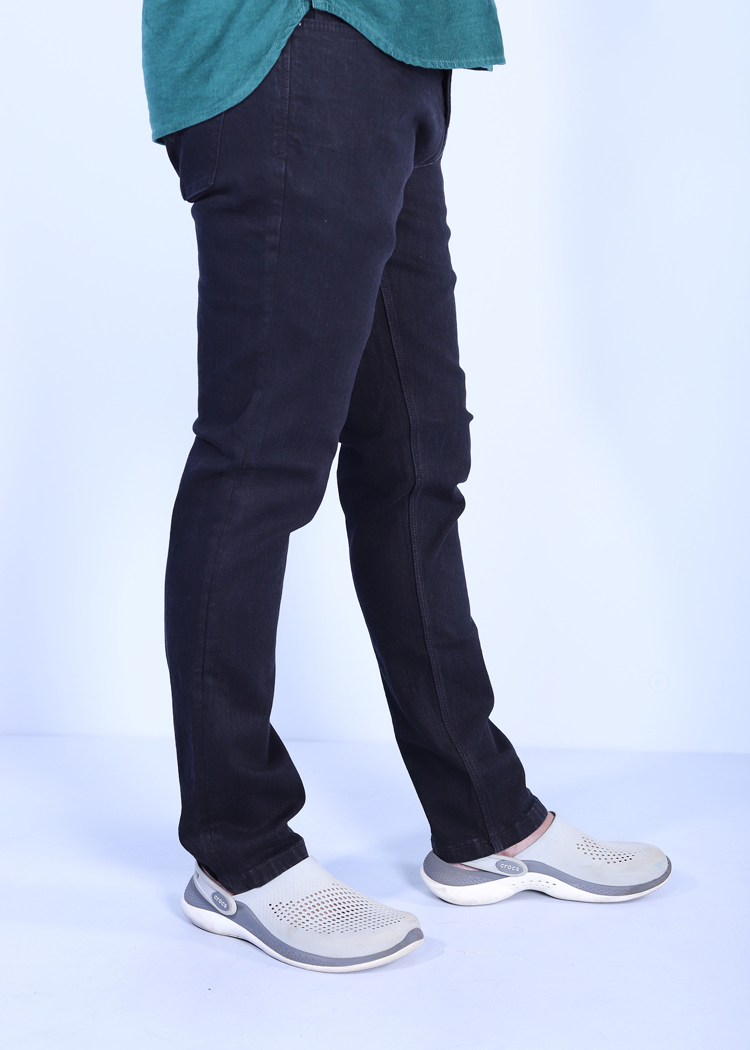 osaka denim pant black color side view