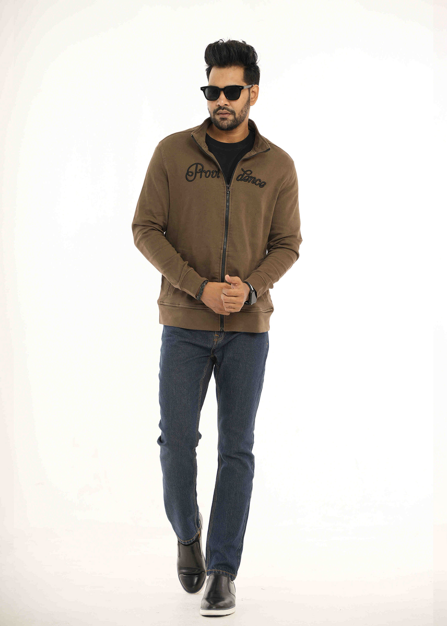 surfscoter ii non denim jacket brown color full view