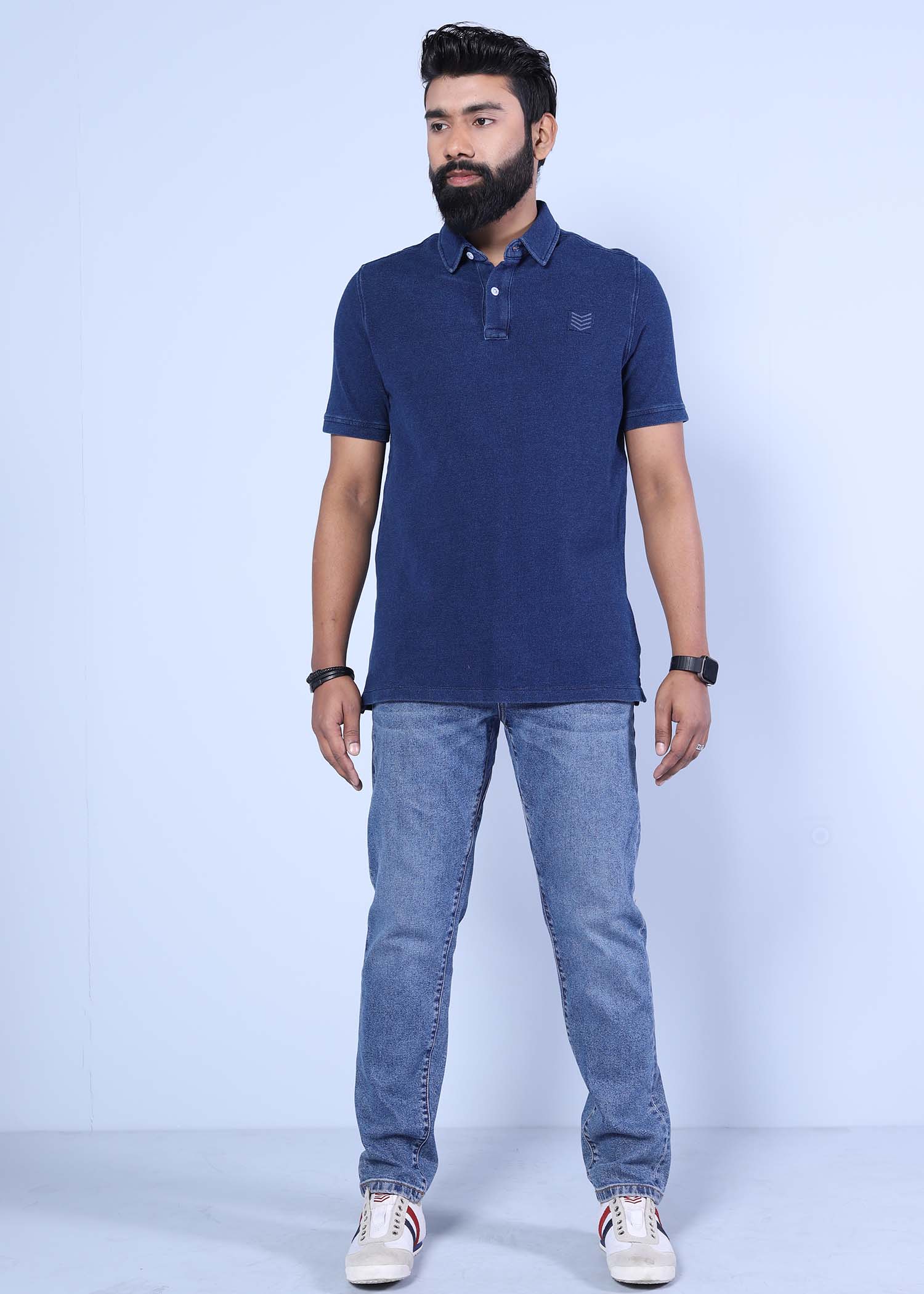 rome i polo navy full front view