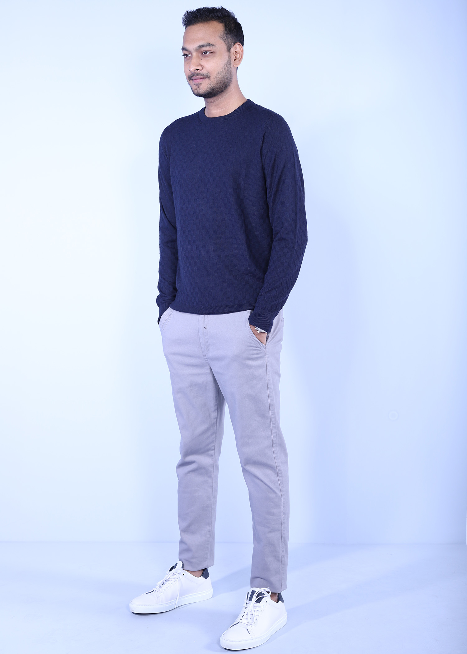 hillstar vii sweater navy color side view