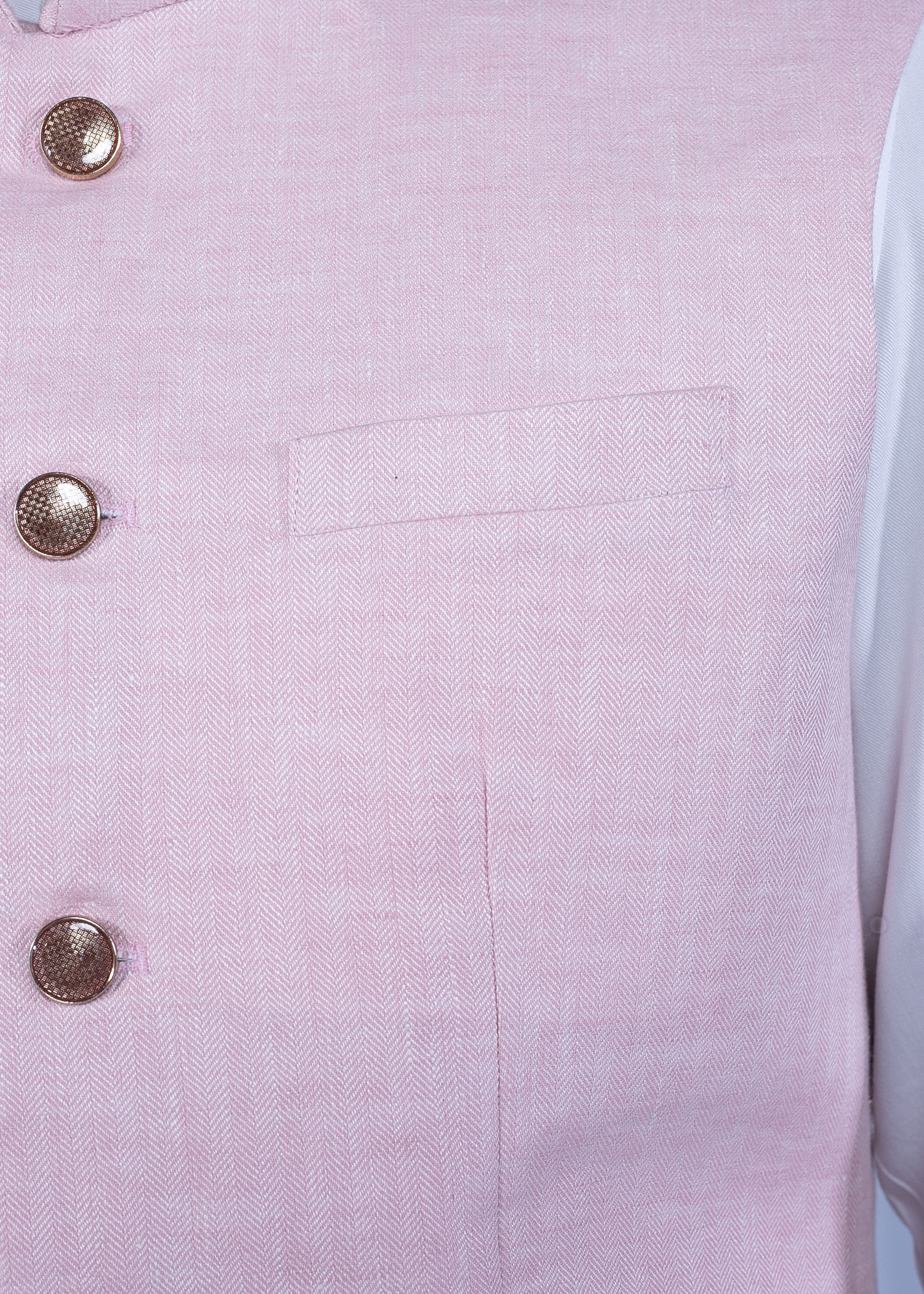 kashmir vest light pink color close front view
