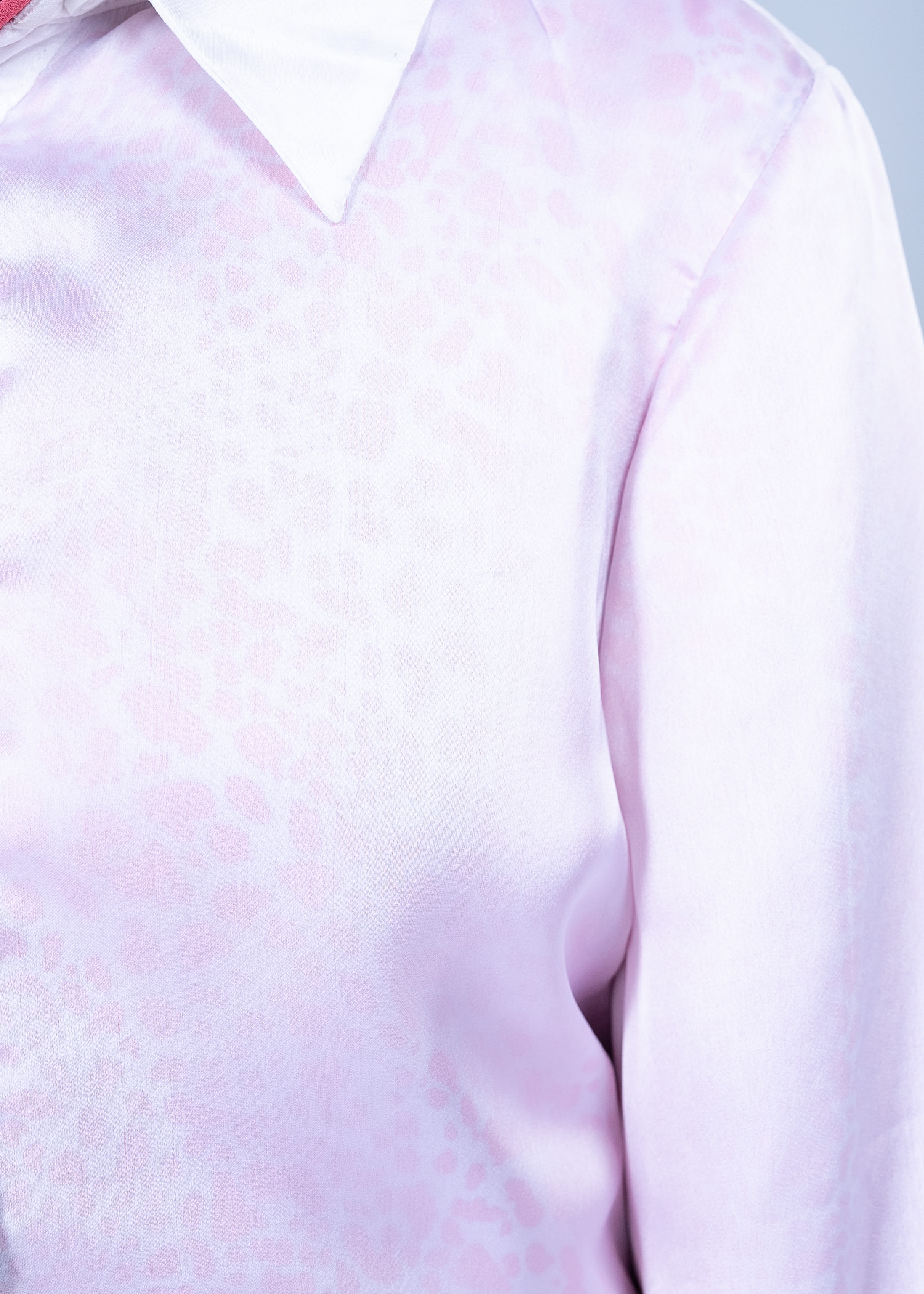 bixa nisa long dress pink print color close front view