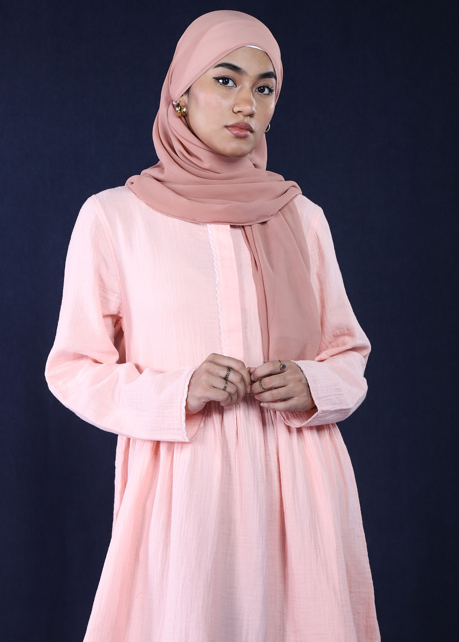 avena ladies top pink color close front view